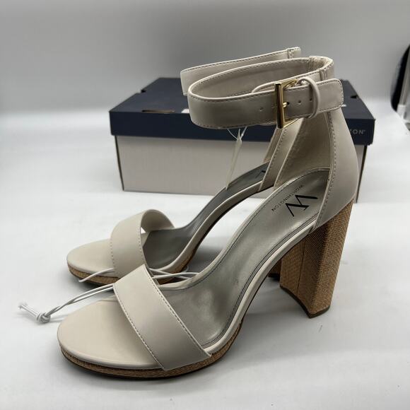 Worthington Womens Lynch Heeled Sandals Ivory Size 10M - Picture 10 of 16